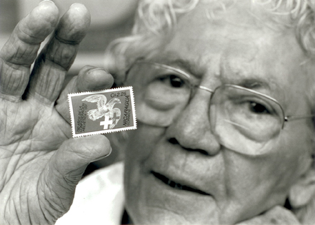 Hans Erni and Nicaragua 1991 stamp